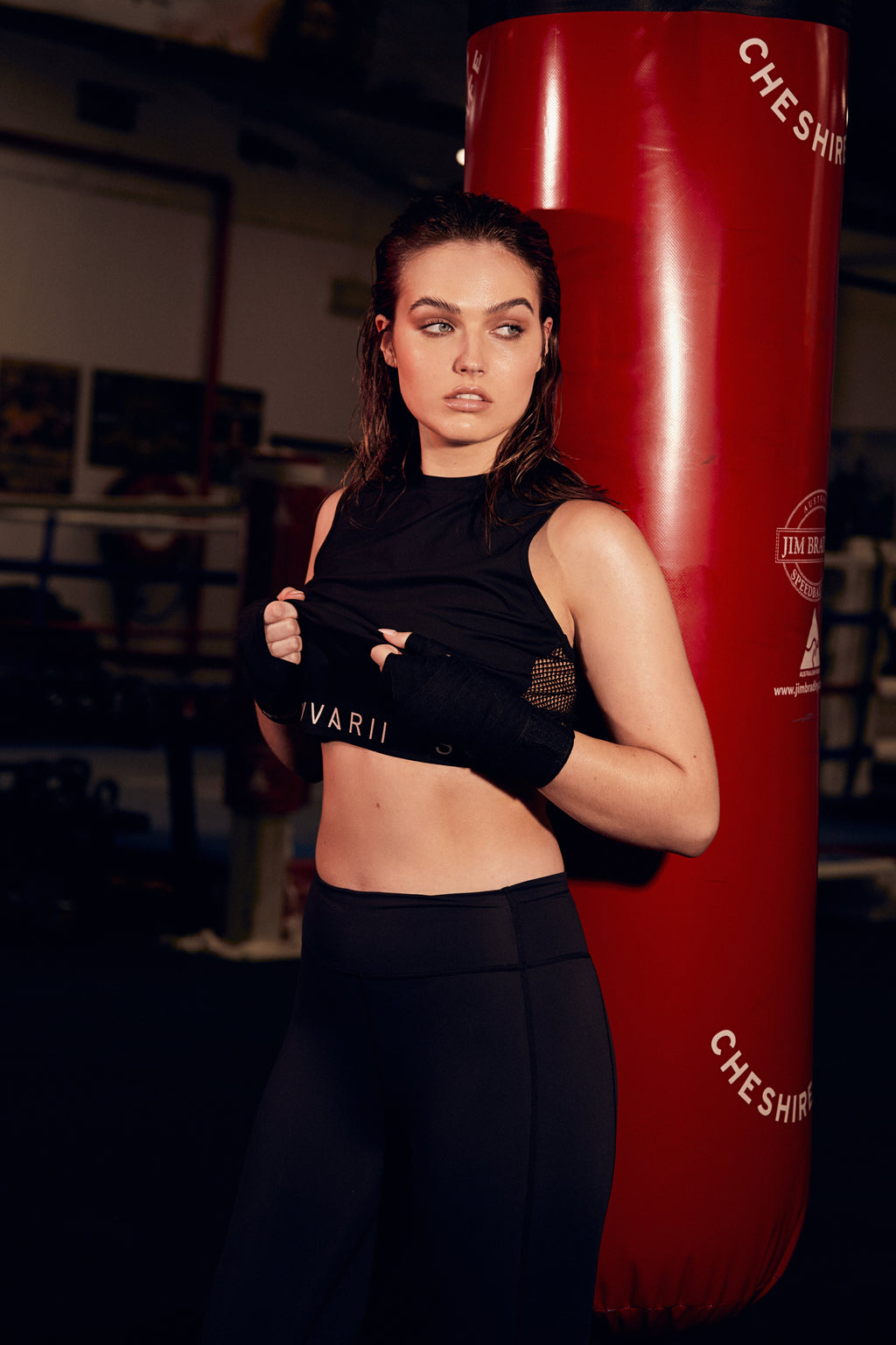 Counter Punch Tank (Cropped Mesh Back Top)