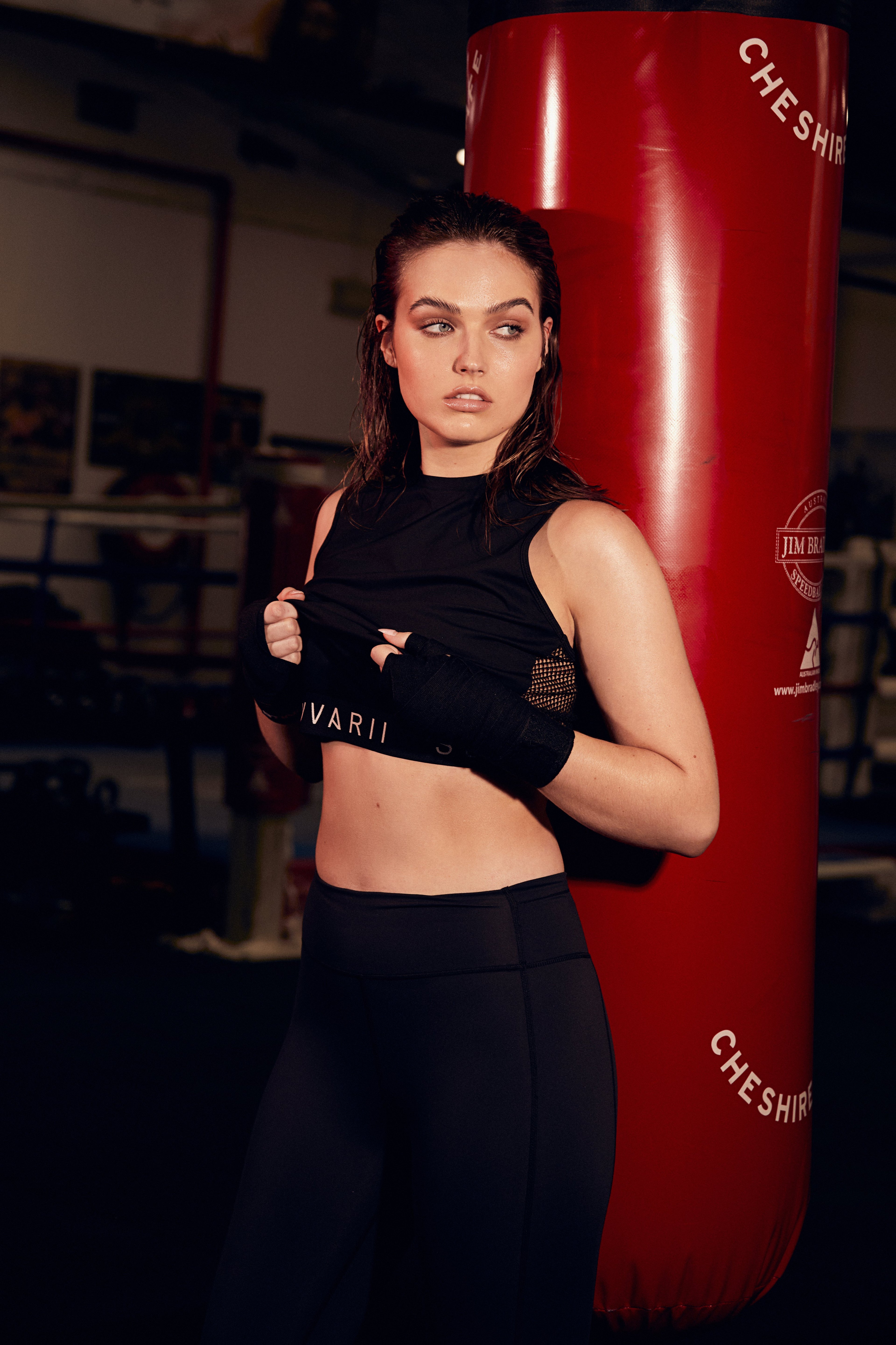 Counter Punch Tank (Cropped Mesh Back Top)