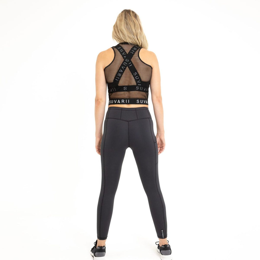 Counter Punch Tank (Cropped Mesh Back Top)